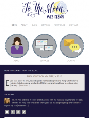 To the Moon Web Design 3