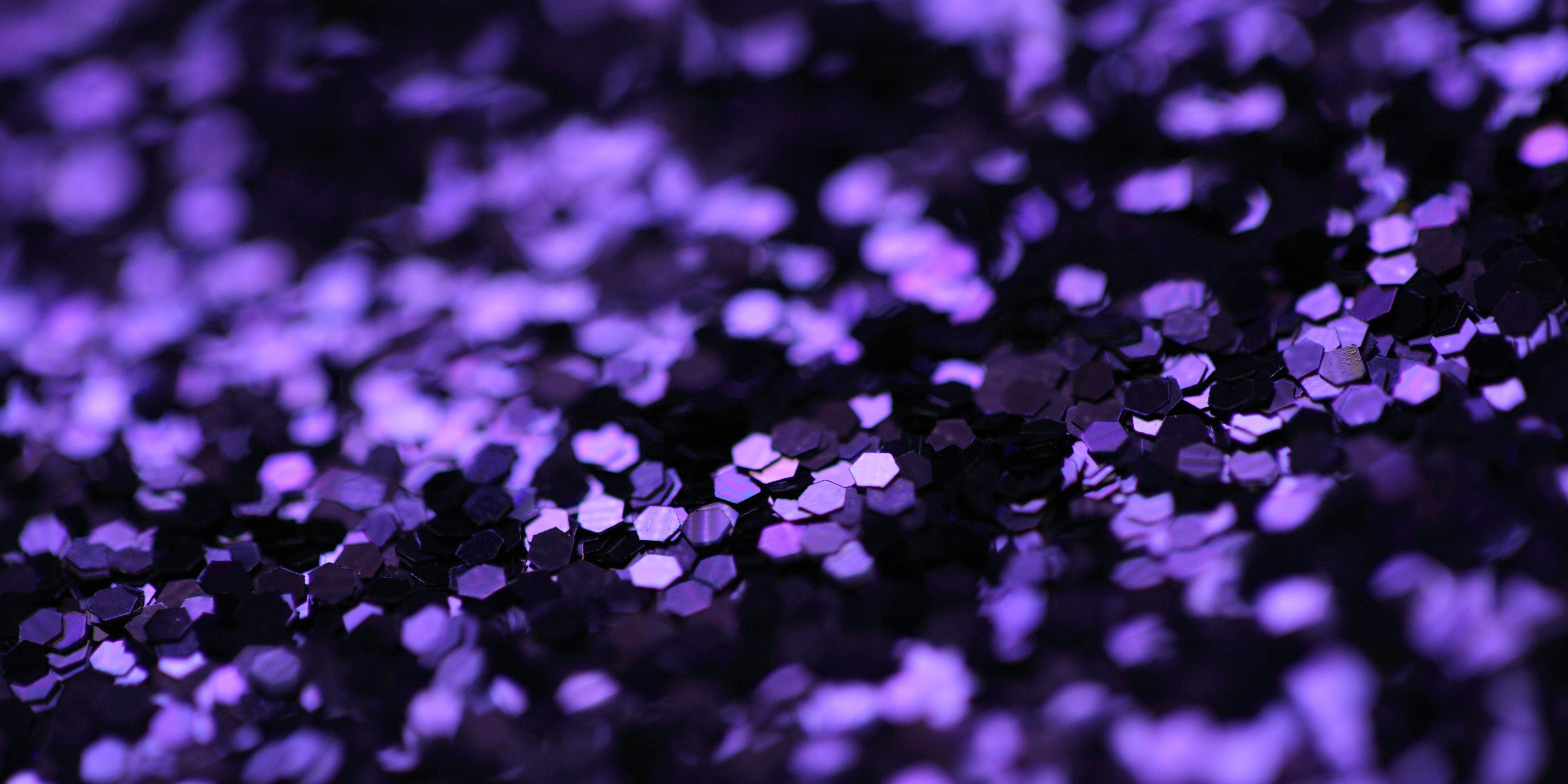 Shiny purple glitter